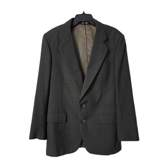 Jos.A. Banks  100% Wool Jacket Blazer Single Breasted Dark Green, 40 L - Picture 1 of 8
